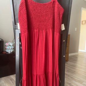 Rusched, tiered dress